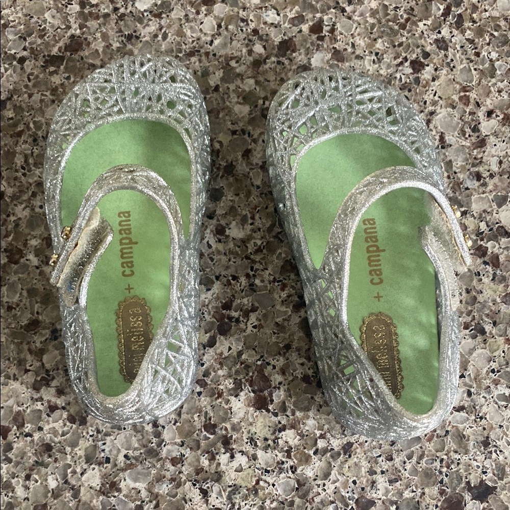 Melissa Campana Kids Silver Shoes